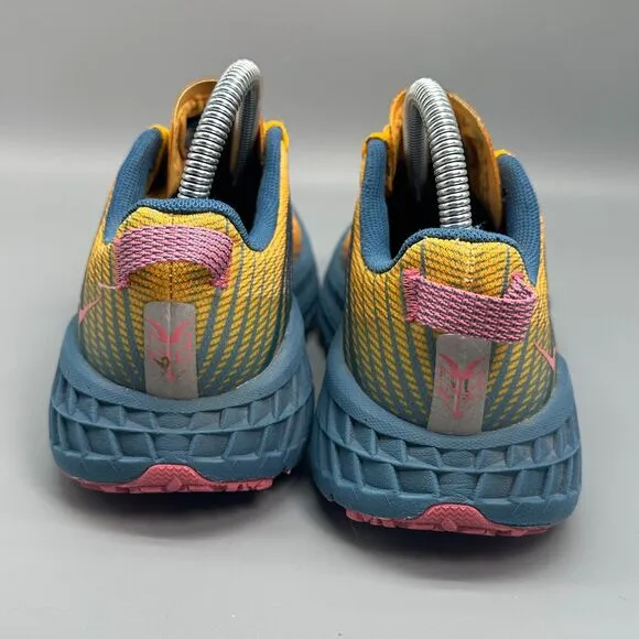 Hoka One One Speedgoat 4 Women's 7 Yellow Athletic Sneakers Lace Up Low Top