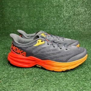 Hoka One One Speedgoat 5 Trail Running Shoes Men 10.5 D Gray Sneakers