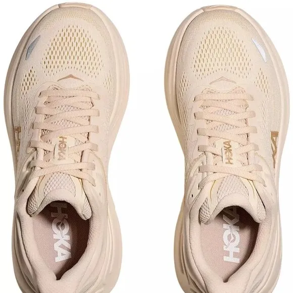 HOKA Women's Bondi 9 Running Shoes Color Vanilla/Sandstone