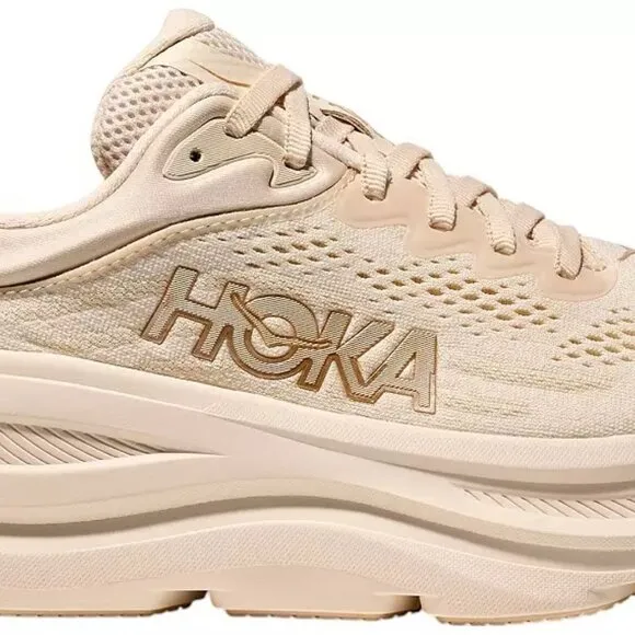 HOKA Women's Bondi 9 Running Shoes Color Vanilla/Sandstone
