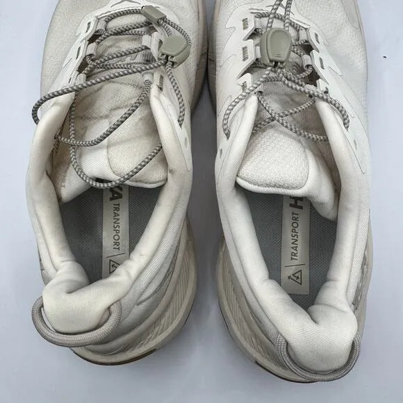 Hoka Women’s Transport Shoes 8.5 Eggnog Vibram Sole Athletic Lifestyle Gorpcore