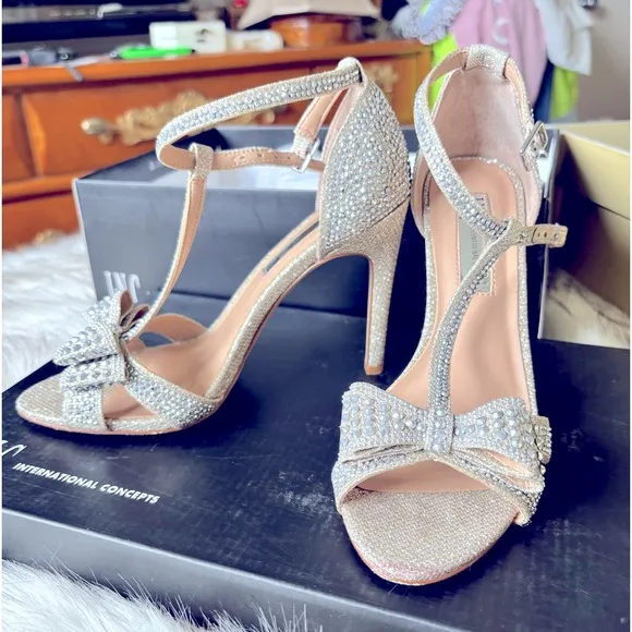 ❤️INC MACYS INTERNATIONAL-CONCEPTS T-STRAP DRESS HEELS SHOES 4” HEELS❤️