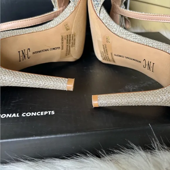 ❤️INC MACYS INTERNATIONAL-CONCEPTS T-STRAP DRESS HEELS SHOES 4” HEELS❤️