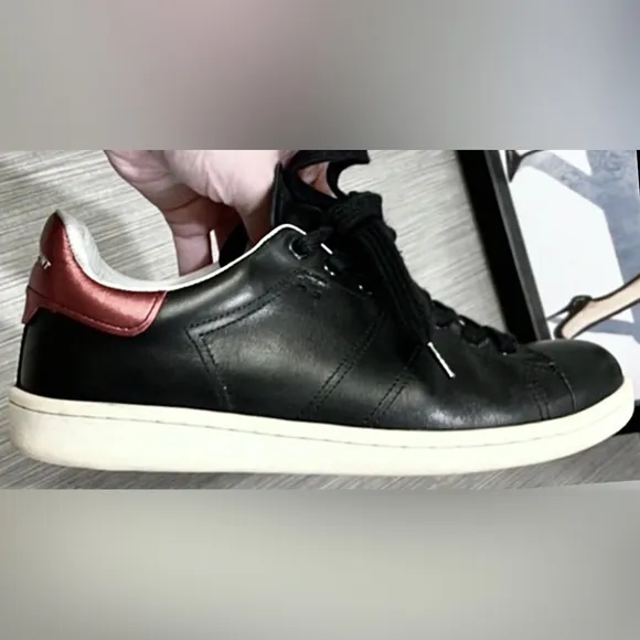 Isabel Marant Bart leather sneakers in Black &amp; Red colors EU Size 36 = US 5.5