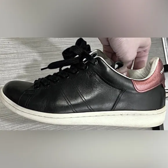 Isabel Marant Bart leather sneakers in Black &amp; Red colors EU Size 36 = US 5.5