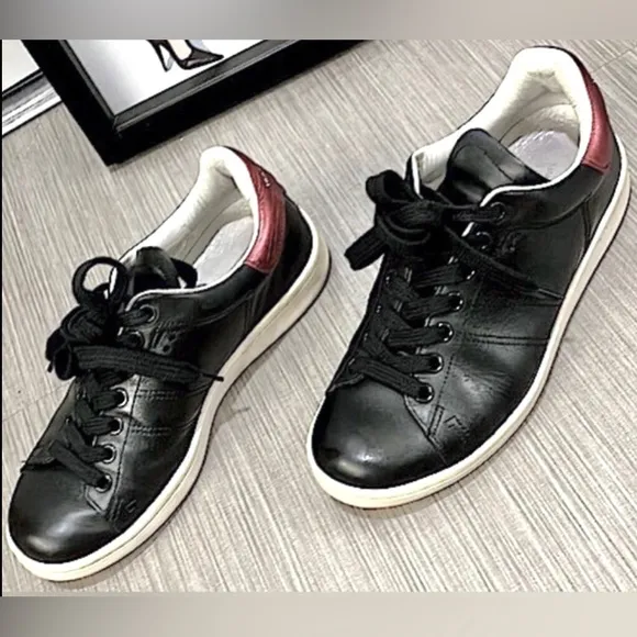 Isabel Marant Bart leather sneakers in Black &amp; Red colors EU Size 36 = US 5.5