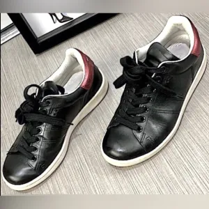 Isabel Marant Bart leather sneakers in Black &amp; Red colors EU Size 36 = US 5.5