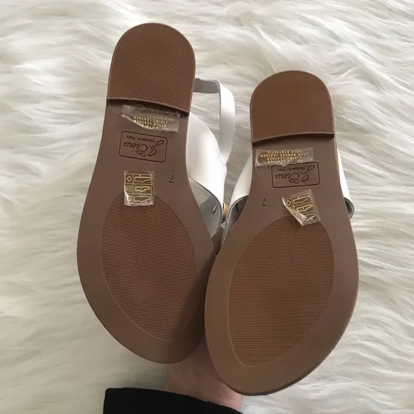 J. CREW Embellished Slingback Sandals