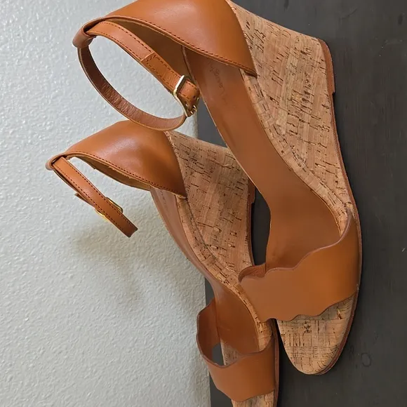 J. Mclaughlin Eavan Cork Wedges Size 8.5