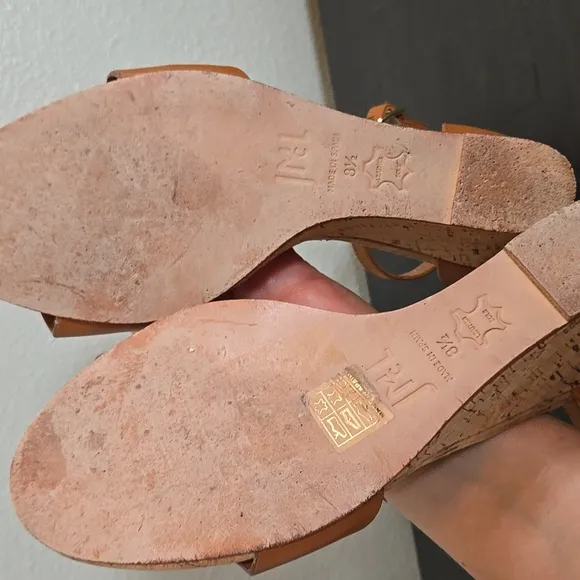 J. Mclaughlin Eavan Cork Wedges Size 8.5