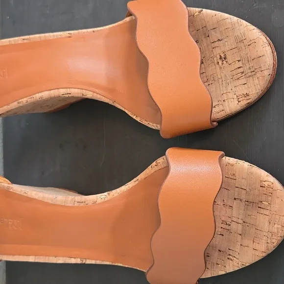 J. Mclaughlin Eavan Cork Wedges Size 8.5