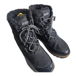 JBU by Jambu Bristol Women's Black Fur Lined Winter Snow Boots Size 8.5 M