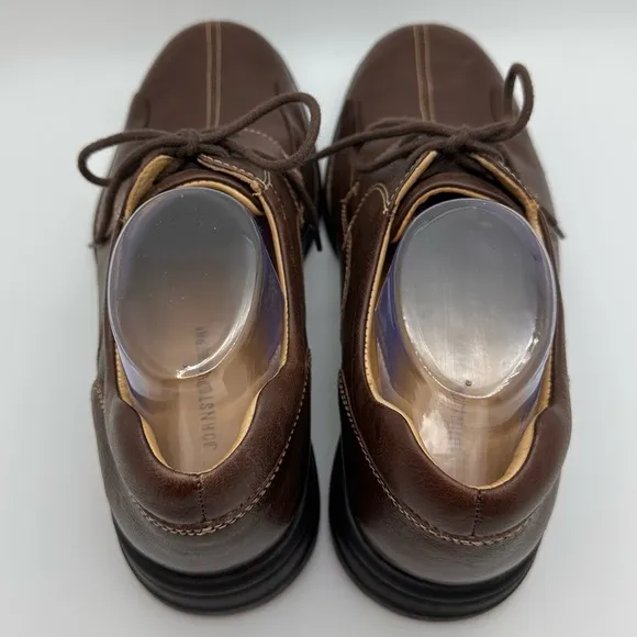 Johnston &amp; Murphy Men’s Shuler Leather Tie Dress Shoes Size 9.5 Brown