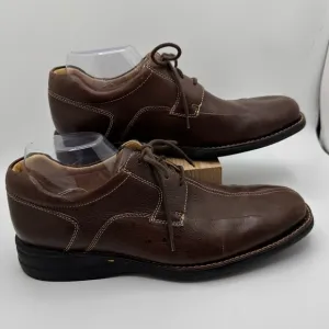 Johnston &amp; Murphy Men’s Shuler Leather Tie Dress Shoes Size 9.5 Brown