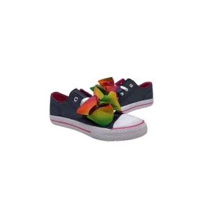 JoJo Siwa Sneakers Denim w/Bow Shoes Girls Size 4