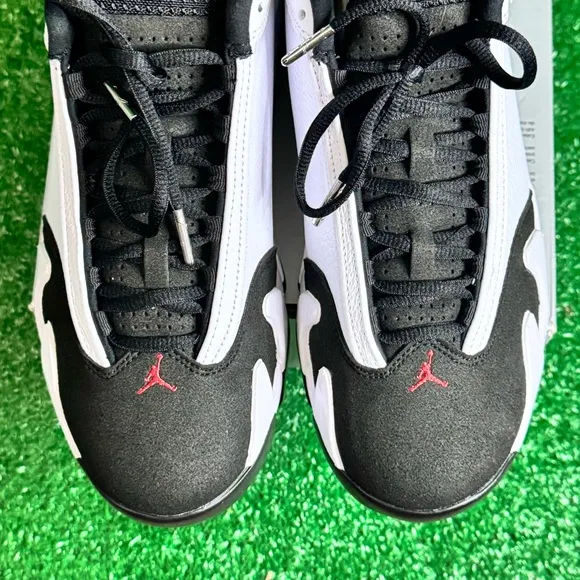 Jordan 14 Athletic Shoes - White, Black, Red