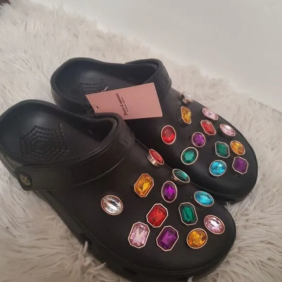 Juicy Multi-Gem Sandals Sz 10