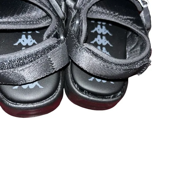 Kappa 222 Banda Mitel 2 Sandals black unisex child kid sandals size 10