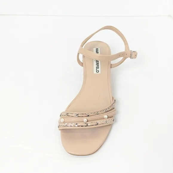 Karl Lagerfeld leather Tori sandals