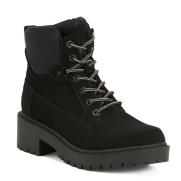 KENDALL   KYLIE Women’s Vegan Leather Weston Combat Hiking Boots size 6.5