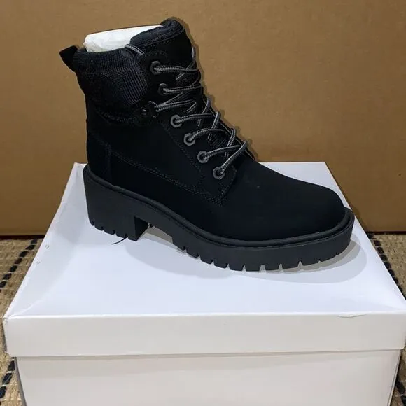 KENDALL   KYLIE Women’s Vegan Leather Weston Combat Hiking Boots size 6.5