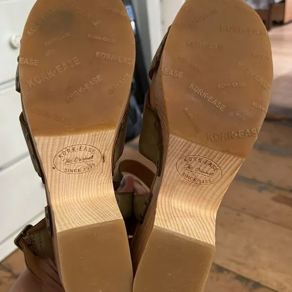 Kork Ease clog sandals, size 11.