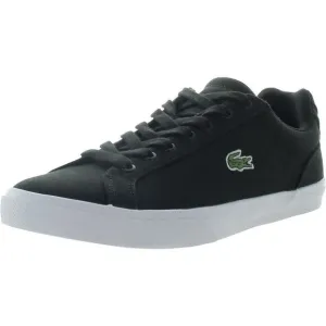 Lacoste Mens Lerond Black Leather Slip On Trainer Casual Sneakers Shoes NWOB
