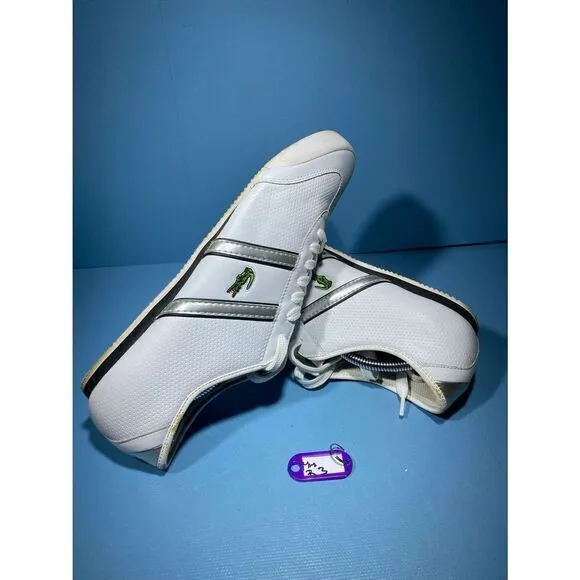 Lacoste Tourelle MP SPM White Athletic Shoes Sneakers Mens 10,5