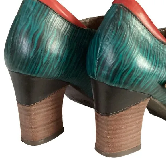 L'Artiste By Spring Step Muqui Ankle Boots Booties Dress Pumps Shoes Size 36 Wom