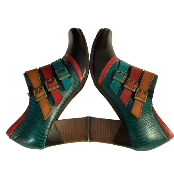 L'Artiste By Spring Step Muqui Ankle Boots Booties Dress Pumps Shoes Size 36 Wom