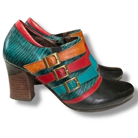 L'Artiste By Spring Step Muqui Ankle Boots Booties Dress Pumps Shoes Size 36 Wom