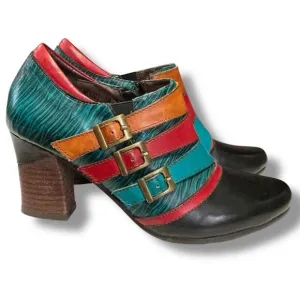L'Artiste By Spring Step Muqui Ankle Boots Booties Dress Pumps Shoes Size 36 Wom
