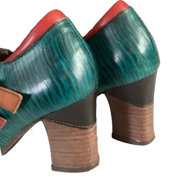 L'Artiste By Spring Step Muqui Ankle Boots Booties Dress Pumps Shoes Size 36 Wom