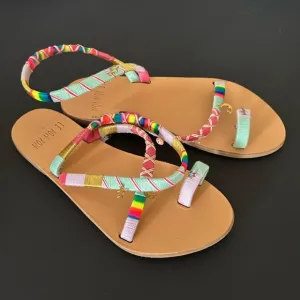 Le Pom Pom Arlene Crossover Sandals