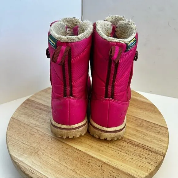 L.L. Bean Kids' Ultralight Winter Boots in Bright Pink