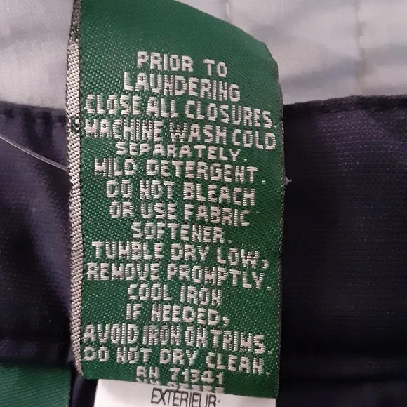 L.L. BEAN NWT Kids' Cold Buster Snow Pants navy blue (10)