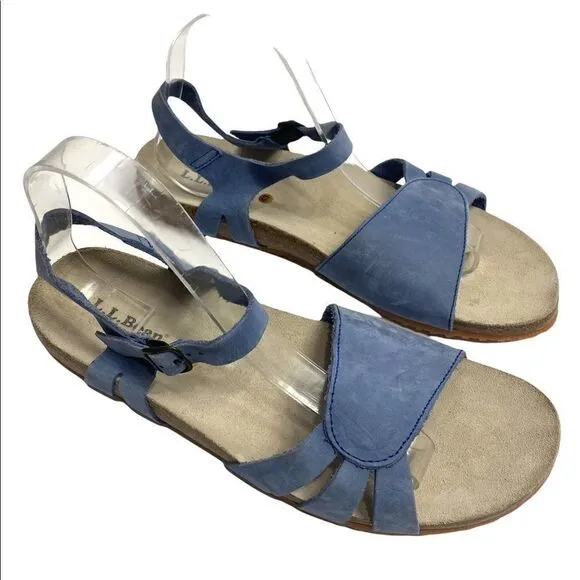L.L. Bean Suede Blue Sandals