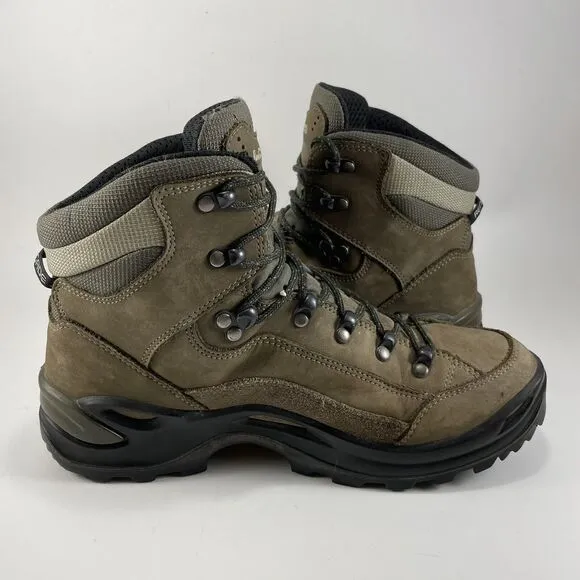 Lowa Renegade Mid GTX Hiking Boots Womens Size 8.5 Brown GoreTex Waterproof