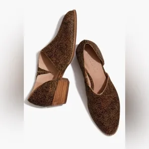 Madewell The Lucie Shoe in Spotted Calf Hair Size 8