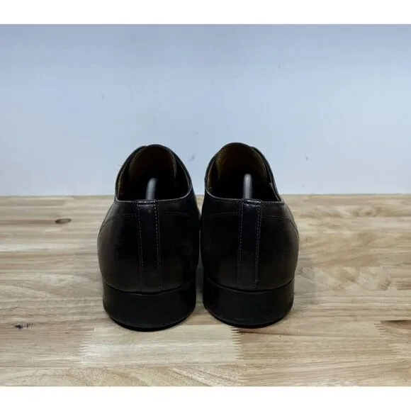 Magnanni Derby Dress Shoes Knight Plain-Toe Square Size 13 Dark Brown 23478