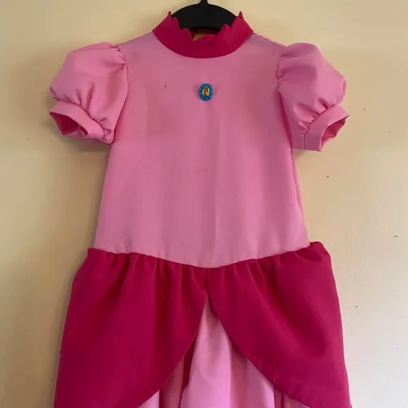 MARIO BROS PEACH PRINCESS DRESS