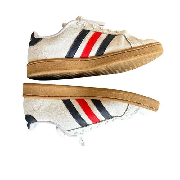 [Mens 9] ADIDAS GRAND COURT Active Red Tennis Shoes Sneaker EE7888
