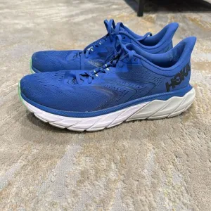 Mens HOKA One One Arahi 5 Blue Running Walking Shoes 9.5 D in GUC