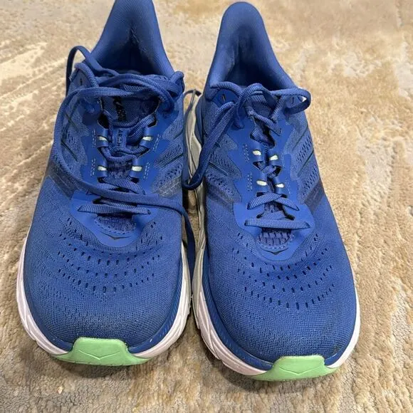Mens HOKA One One Arahi 5 Blue Running Walking Shoes 9.5 D in GUC