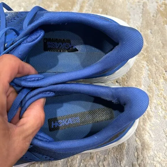 Mens HOKA One One Arahi 5 Blue Running Walking Shoes 9.5 D in GUC