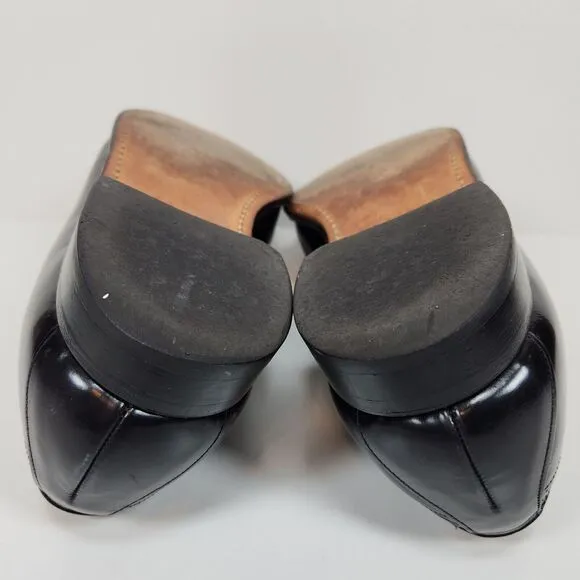 Men's Johnson &amp; Murphy Limited Black Leather Wingtip Dress Shoes-11D Made in USA