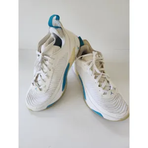 Men's Jordans Luka 1 Sneakers White and Turquoise Size 10.5