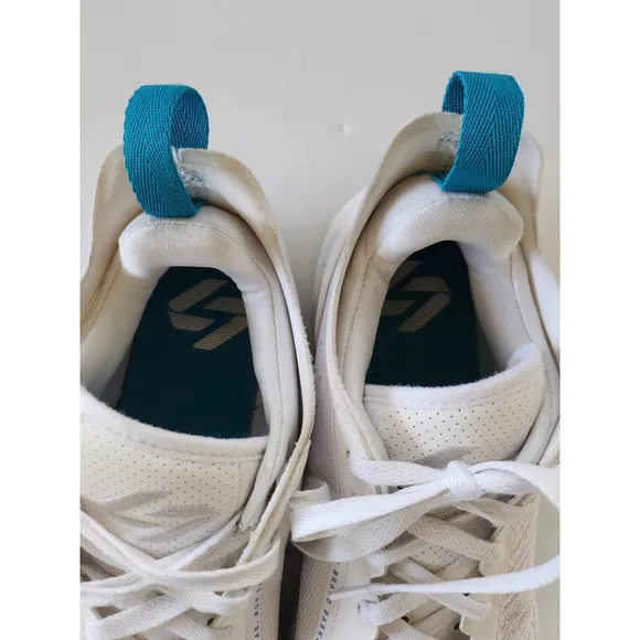 Men's Jordans Luka 1 Sneakers White and Turquoise Size 10.5