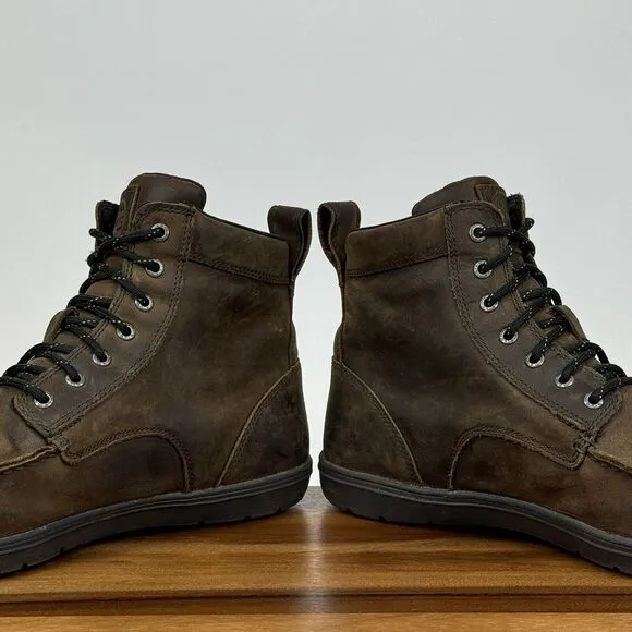 Mens Lems Boulder Summit Brown Leather Waterproof‎ Hiking Trail Boots Size 14 D
