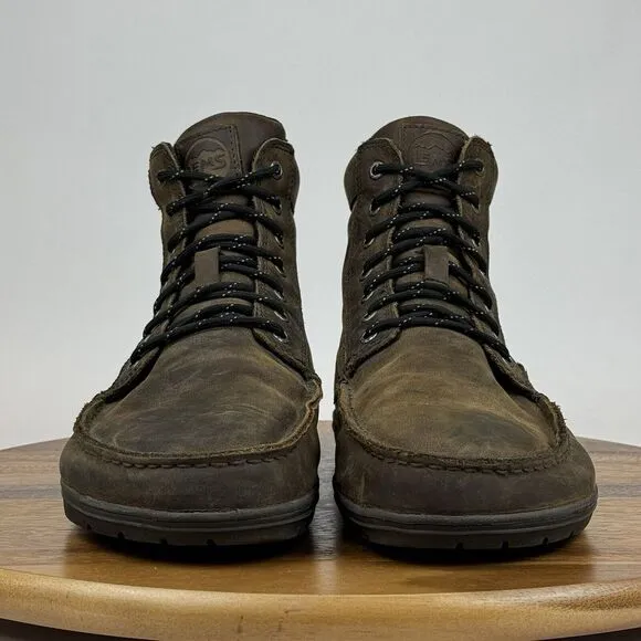 Mens Lems Boulder Summit Brown Leather Waterproof‎ Hiking Trail Boots Size 14 D